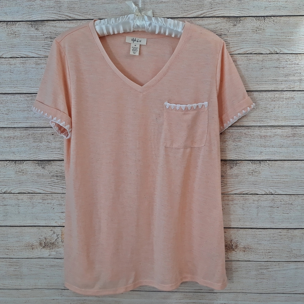 Style &Co Peachy Tee